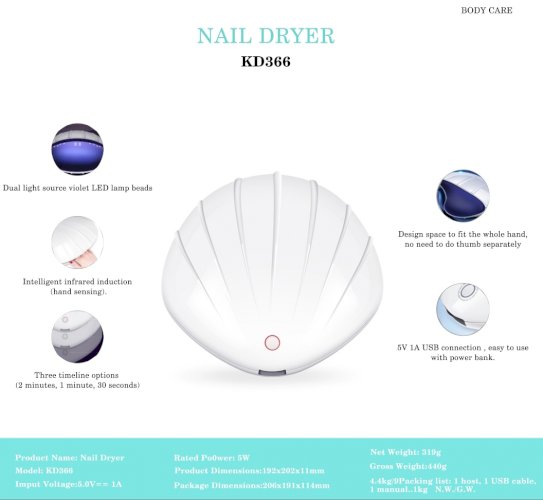 Nail Dryer KD366