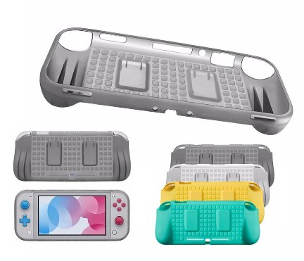 Nintendo Switch Lite Soft Tpu Protective Grip Case With 2 Game Card Slot