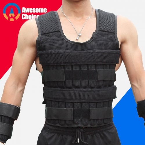 30KG Loading Weight Vest For Boxing Weight Training Workout Fitness Gym.