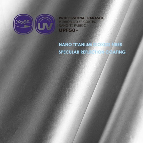 OLYCAT Professional Titanium Silver Sunscreen Umbrella Anti-ultraviolet UPF50+ Cooling Ultra