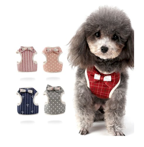 New Pet Chest Strap Leash Small Dog with Bow Korean Style